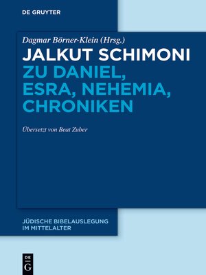 cover image of Jalkut Schimoni zu Daniel, Esra, Nehemia, Chroniken